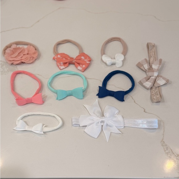 Other - Set of 9 Colorful Baby Headbands